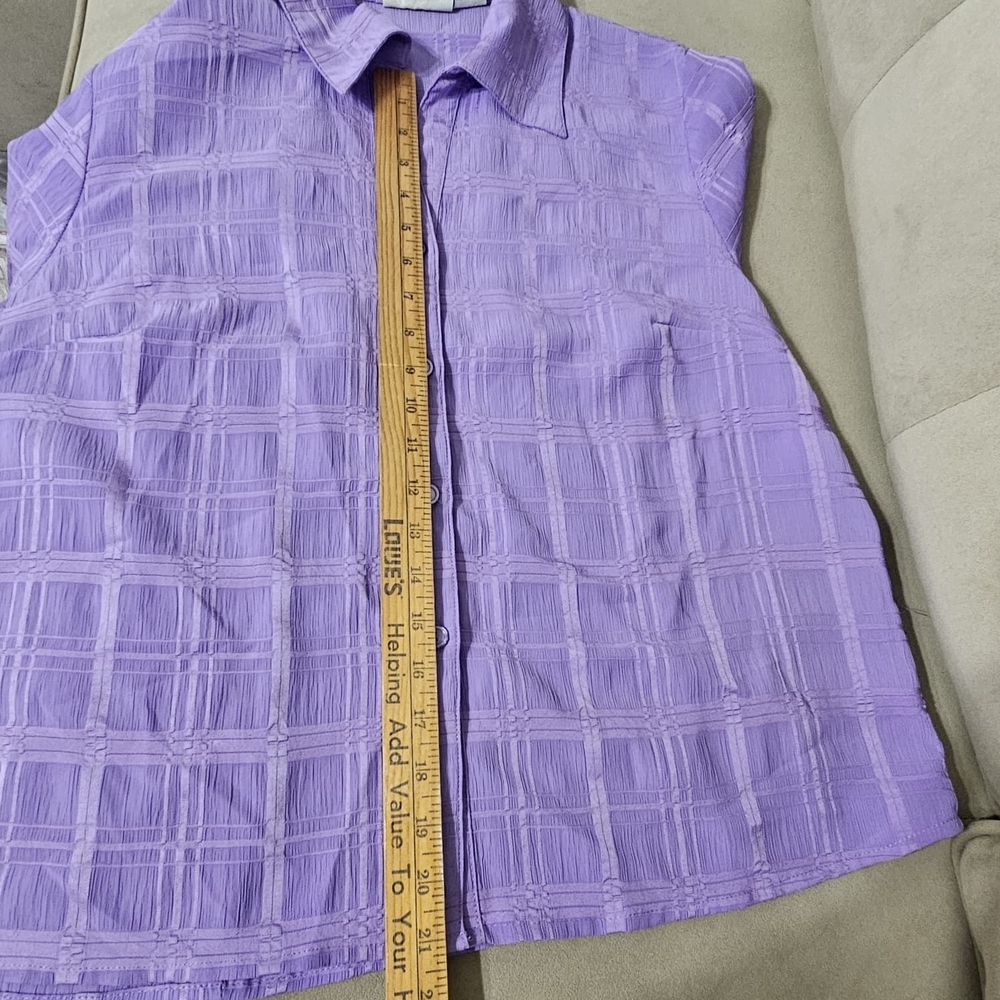 Joamna Lavender Textured Shirt - Picture 6 of 10